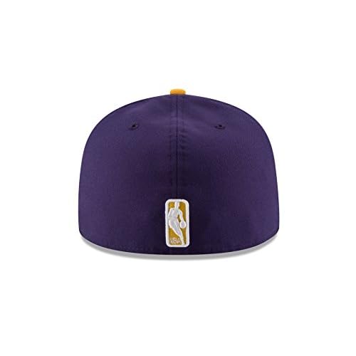 New Era LA Los Angeles Lakers 9FIFTY Team Shadow Snapback Cap, Adjustable Hat Purple Gold