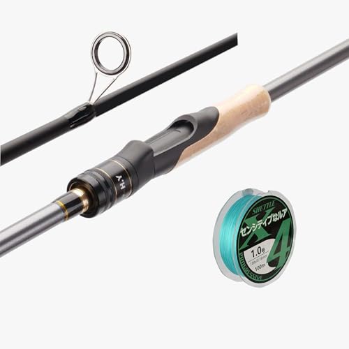 Travel Fishing Pole Combo， 4 Piece Carbon Fiber Spinning Rod Spinning Reel 7ft Braided Line Fishing Carrier Bag for Travel...