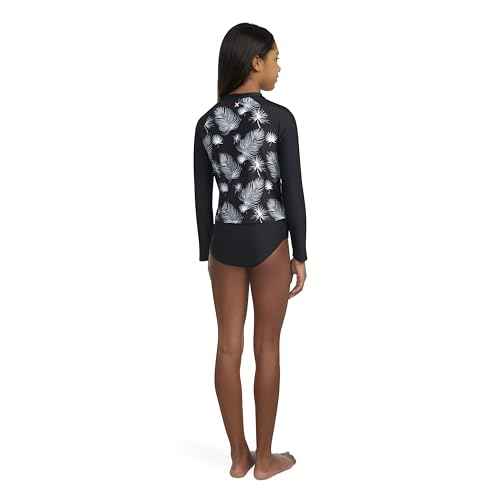 Hurley Girls Long Sleeve Rash Guard 2-Piece Swimsuit