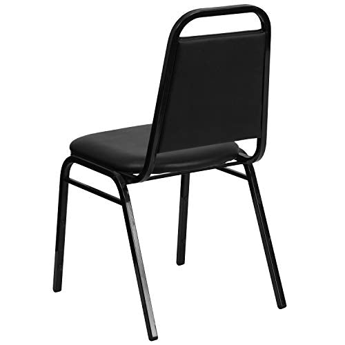 Flash Furniture Hercules Series Trapezoidal Vinyl Banquet and Event Chairs, Commercial Event Chairs with Padded Seats and ...