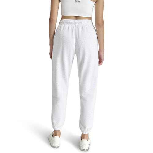 DKNY Women's Varsity Embroidered Logo Jogger Fleece Sweatpant