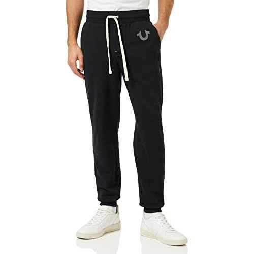 True Religion Men¡¯s Classic Logo Jogger Sweatpants ? Soft Men¡¯s Joggers with Pockets, Comfortable Sweat Pants