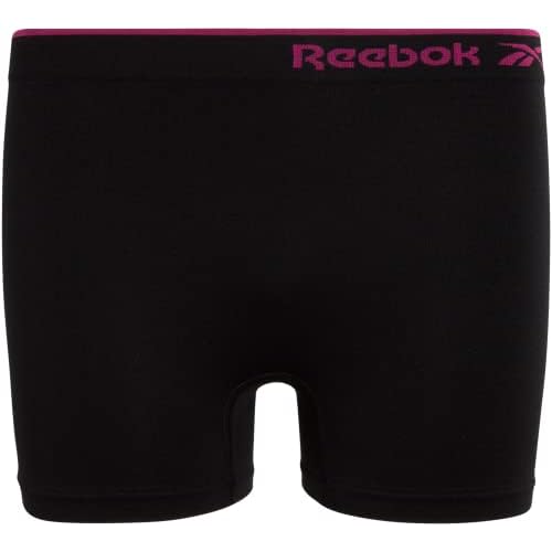 Reebok Girls Bike Shorts - 8 Pack Stretch Performance Dance Cartwheel Shorts for Girls - Seamless Underwear Shorties (6-16)