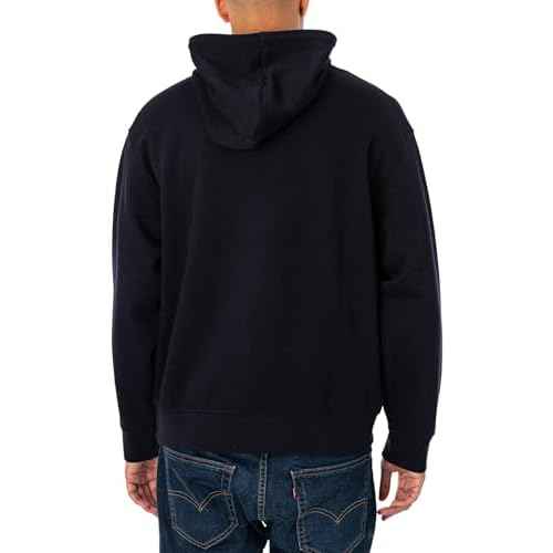 Armani Exchange mens Limited Edition a Line Logo Stretch Cotton Poly Hooded Drawstring Sweatshirt