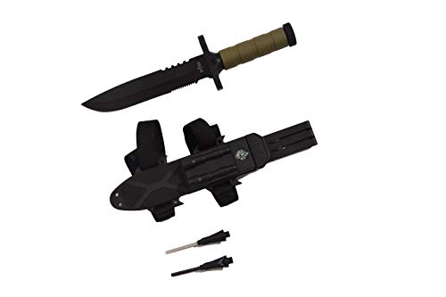 12.75" Tactical Survival Hunting Fixed Blade for Practical Use Durable Knife Bowie w Sheath