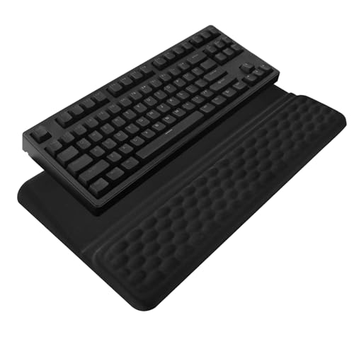 Computer Keyboard Stand with Wrist Rest, Ergonomic Tilted Keyboard Holder - Keyboard Riser with Wrist Pad - Keyboard Tray ...