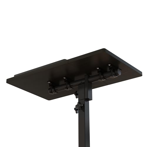 TigerDad Mobile Adjustable Height Laptop Stand PC Portable Laptop Swivel Table Rolling Table with Wheels Caster and Mouse ...