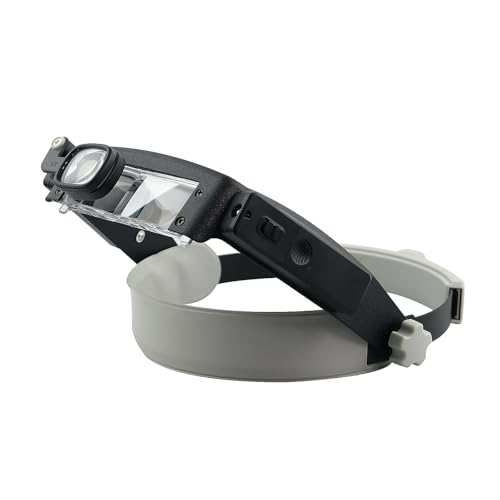 Magnifying Headband Magnifier with Led Light,Head Lamp Magnifying Glass1.5X、3X、7.5X、9X、9.5X、11X、15.5X、17X Jeweler Loupe fo...