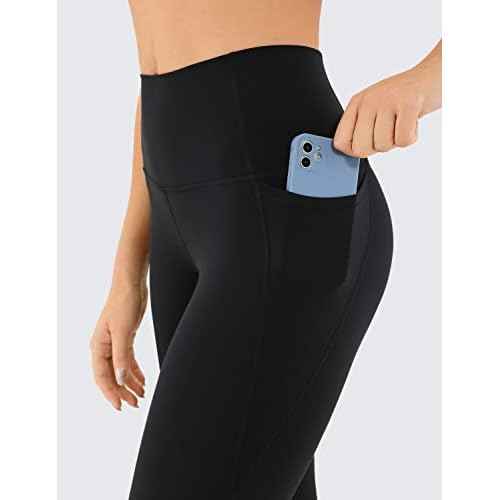CRZ YOGA Butterluxe Workout Leggings Pockets 28'' - High Waisted Gym Womens Yoga Pants Running Buttery Soft