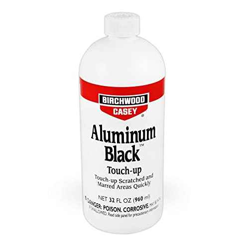 Birchwood Casey Fast-Drying Fast-Acting Aluminum Black Metal Finish for Restoring Scratched and Marred Areas, Gun Cleaning