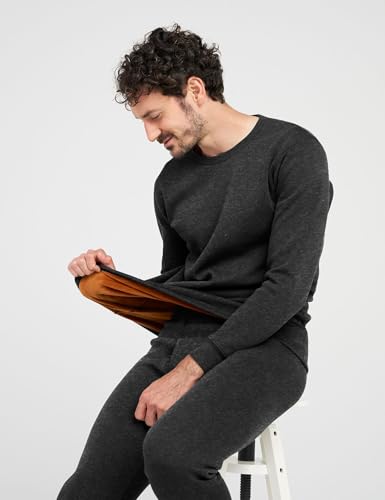 LAPASA Men's Ultra Heavyweight Thermal Underwear Set Extreme Cold Weather Base Layer Top Bottom Fleece Lined Long Johns M63