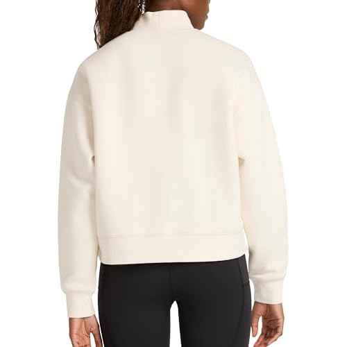 Reebok Women's Vector Mock Neck Sweatshirt, Standard Fit, Midweight Cotton-Poly Fabric