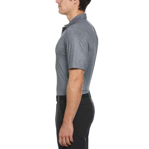 Callaway Men's Swing Tech Ventilated Short Sleeve Golf Polo Shirt, Moisture-Wicking, Textured Ventilated Fabric