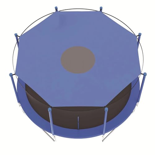Trampoline Shade Cover for 8FT 10FT 12FT 14FT Trampoline, Sunproof Canopy for Outdoor (Blue, 8ft for 6 Poles)