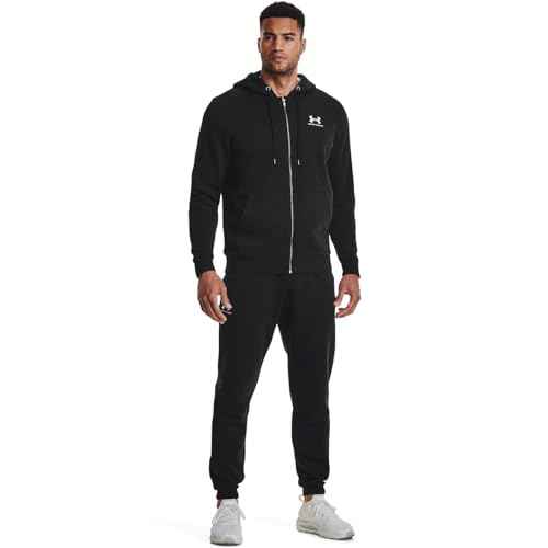 Under Armour Men's Essential Fleece Joggers, Black