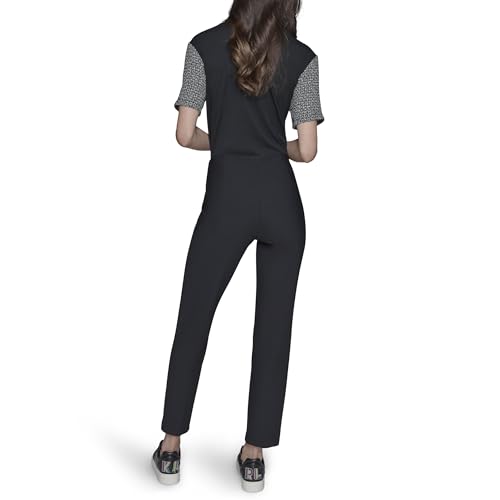 Karl Lagerfeld Womens Slim Nylon Compression Double Zip Everyday Pant