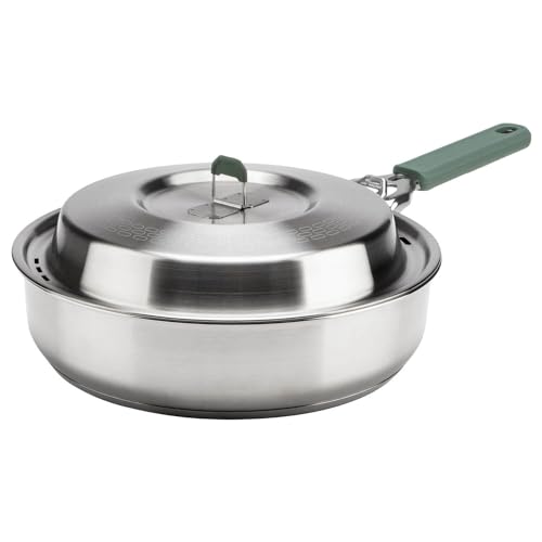Gerber Gear ComplEAT Saute Pan - Portable Outdoor Saute Pan with Stainless Steel Construction - Premium Camp Cookware - Fe...