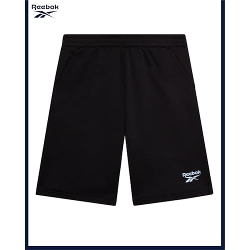 Reebok Boys Athletic Shorts - 2 Pack Performance Quick Dry Pull On French Terry Boys Shorts with Pockets for Basketball Gym