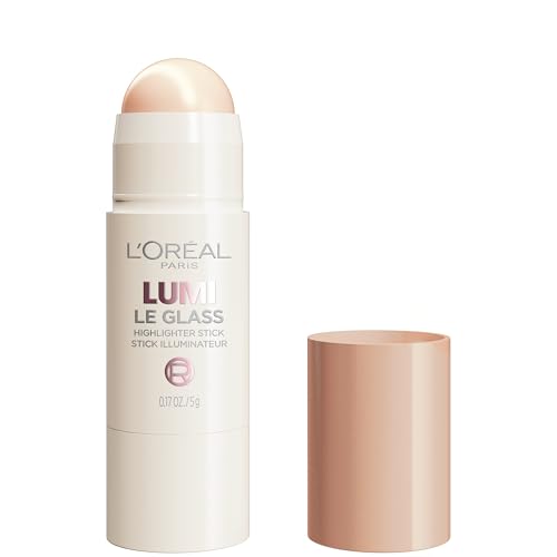 L'Oreal Paris True Match Lumi Le Glass Highlighter Stick, Reflective, Translucent, Glassy Highlighter for Face and Body, 6...