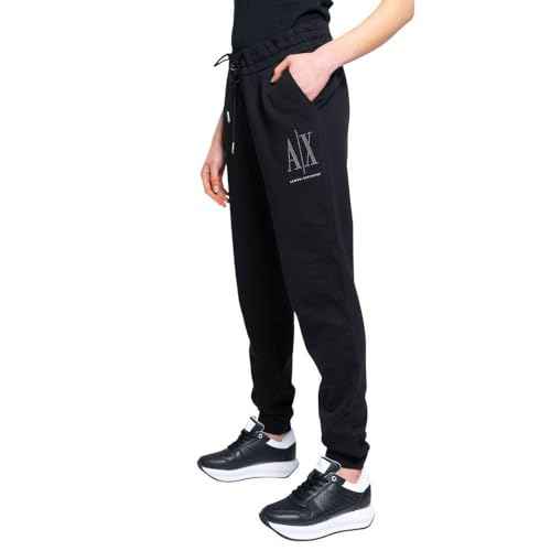 Armani Exchange Women's Drawstring Logo Studs Terry Jogger Pant