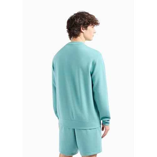 Armani Exchange Men's Abstract Print Logo Pullover Crewneck Sweatshirt