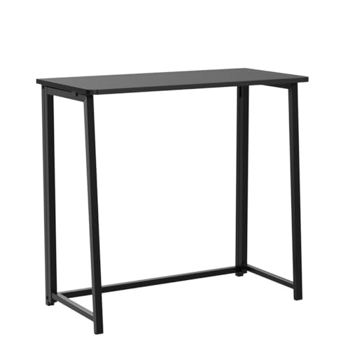 WOHOMO Folding Computer Desk, Small Writing Foldable Desk 31.5", Space-Saving Laptop Table, Easy Assemble Workstation for ...