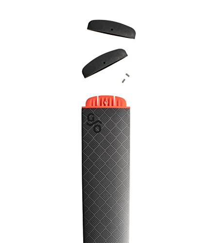 Gearlab Kalleq Kayak Paddle Set, Greenland Kayak Paddle, Color Tips - Carbon Black