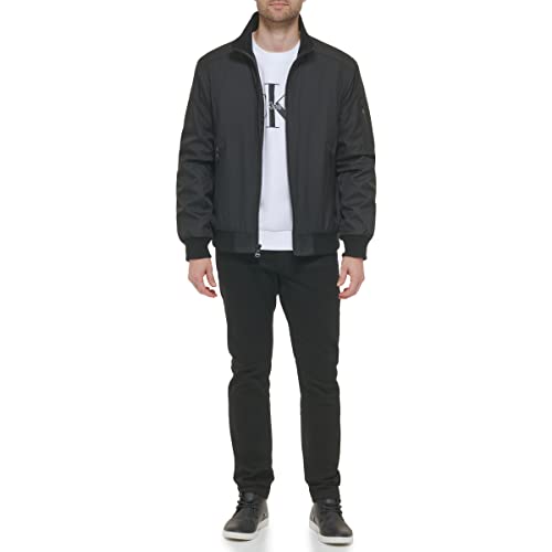 Calvin Klein Mens Winter Coats - Sherpa-lined Hooded Soft Shell Jacket