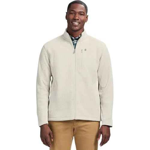 IZOD Mens Shaker Fleece Full Zip Jacket