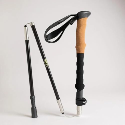 RB24 Elevated Expeditions 7075 Aluminum Trekking Pole – Lightweight Collapsible Hiking Pole with Quick Lock, EVA Grip & An...