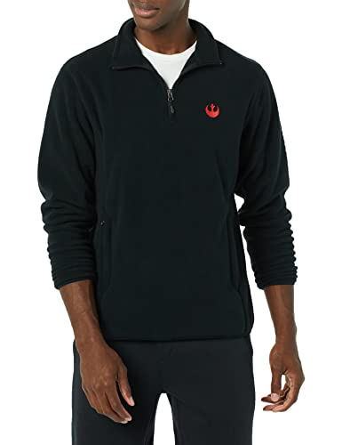 Amazon Essentials Disney | Marvel | Star Wars Men's Polar Fleece Quarter-Zip Mock Jackets