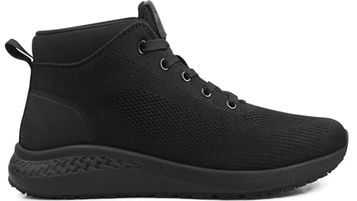 AEHAO Men's Non Slip Work Boots Slip Resistant Chef Shoes for Food Service Kitchen Restaurant Working Ankle Boot Casual Ou...