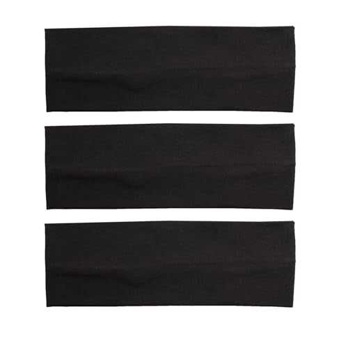 RJMBMUP Headbands for Women 3 PCS Cotton Non Slip Hair Bands Sweat Thick Headband Hair Accessories