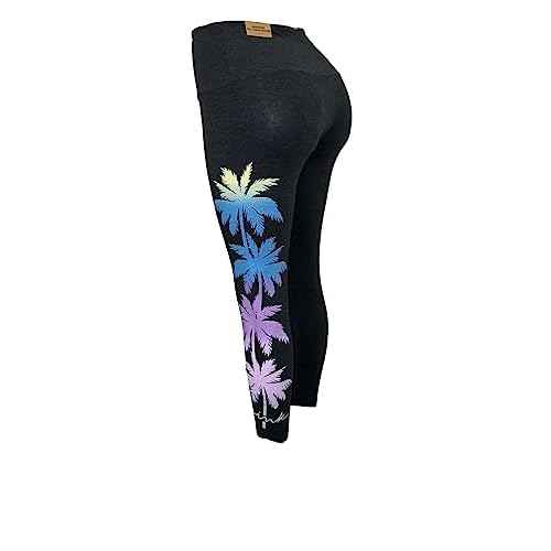 Victoria's Secret Pink Active High Waist Full Length Cotton Palm Legging Color Pure Black/Dark Gray New