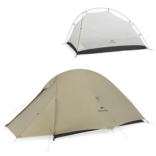 Naturehike Cloud-Up 2 Person Tent Lightweight Backpacking Tent with Footprint - Free Standing Ultralight Camping Hiking Ba...