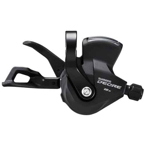 SHIMANO Deore SL-M4100-R Right Shift Lever - 10-Speed, RapidFire Plus, Optical Gear Display, Black
