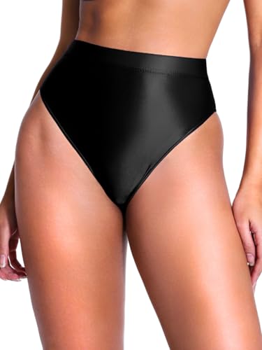 Kaei&Shi High Waisted Rave Bottom,High Cut Brazilian Cheeky Panties,Tummy Control Underwear Festival Shorts