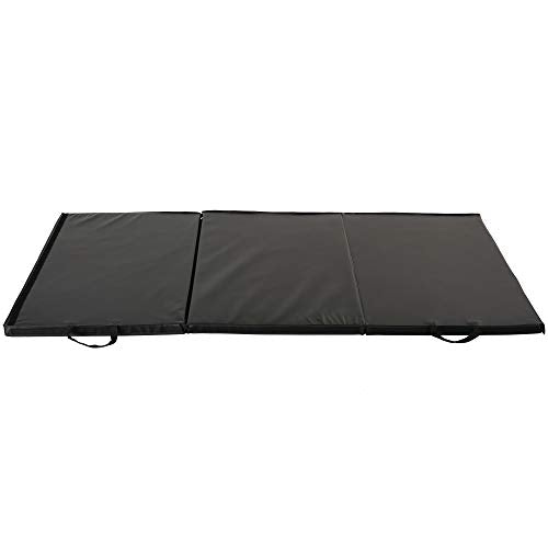 Sunny Health & Fitness Tri-Folding & Puzzle Exercise Mats ? Extra Thick, Durable, Non-Slip, Water-Resistant Cushioning for Home Gym, Yoga, MMA, Gymnastics, Cardio, and Core Workouts
