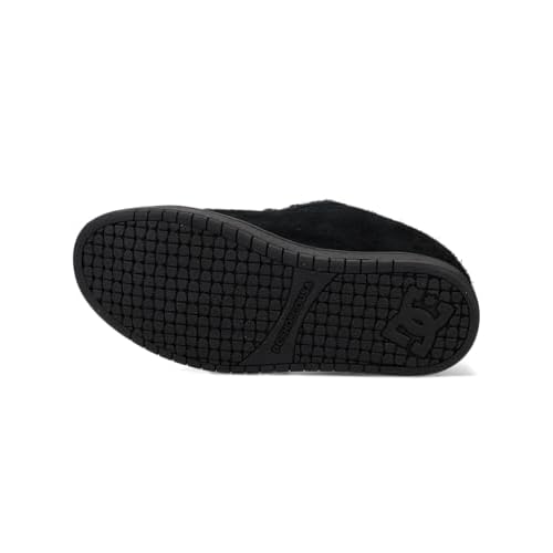 DC Men's Court Graffik SE Skate Sneaker Shoe, Black/Black/Grey, 14