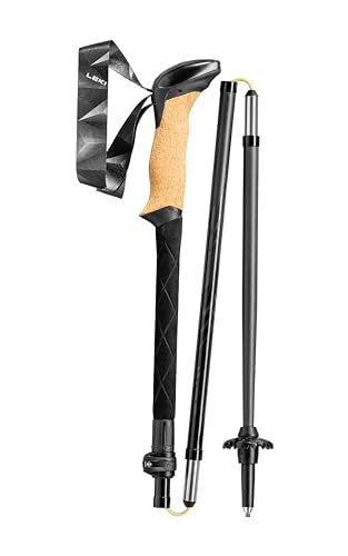 LEKI Makalu Pro FX Carbon Trekking Poles - Foldable Collapsible Lightweight Walking Poles for Hiking