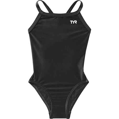 TYR Sport Girls' Solid Diamondback Swim Suit