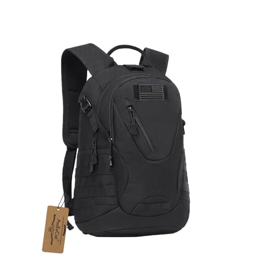 ArcEnCiel 15L Motorcycle Backpack Tactical Bag Rucksacks for Outdoor Camping Trekking Hunting with Patch