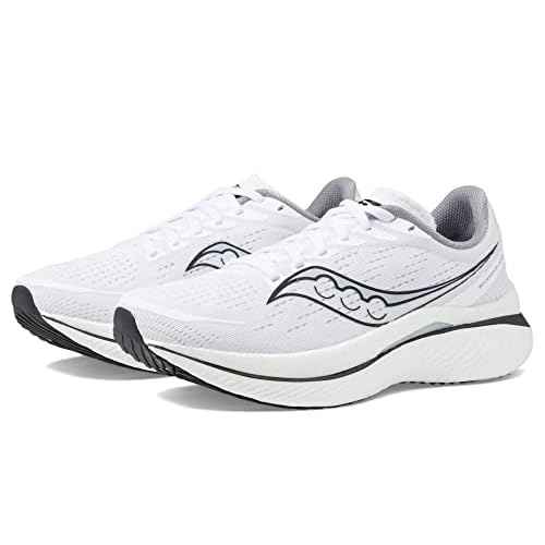 Saucony Women's Speed 3 Sneaker, White/Black, 5.5
