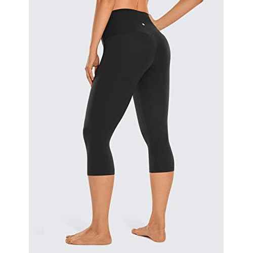 CRZ YOGA Womens Butterluxe High Waisted Capris Workout Leggings 17 Inches - Lounge Buttery Soft Yoga Pants