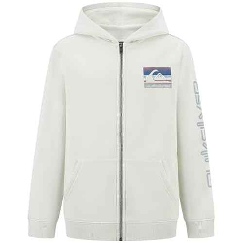 Quiksilver Boys' Full-Zip Fleece Hoodie Sweatshirt with Front Pouch Pocket