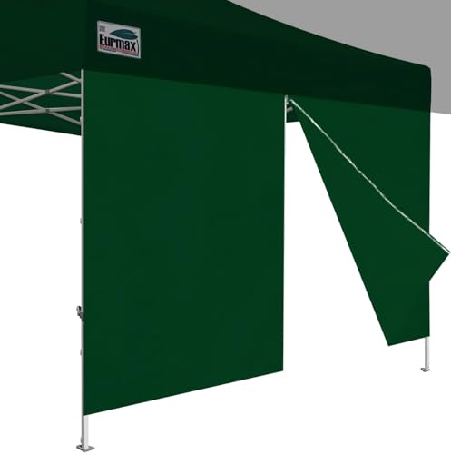 Eurmax USA 10FT Instant Canopy SunWall with Middle Zipper Wall for Pop Up Canopy Tent，1 Pack Sidewall for Outdoor Shade(Fo...