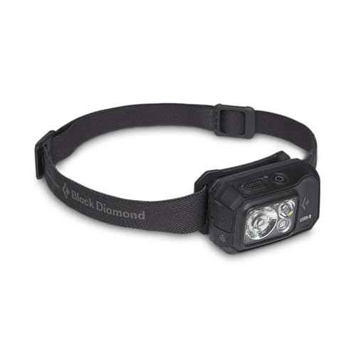 BLACK DIAMOND Storm 500-R Rechargeable Headlamp | 500 Lumens Brightness | Waterproof & Micro-USB Charging | Black
