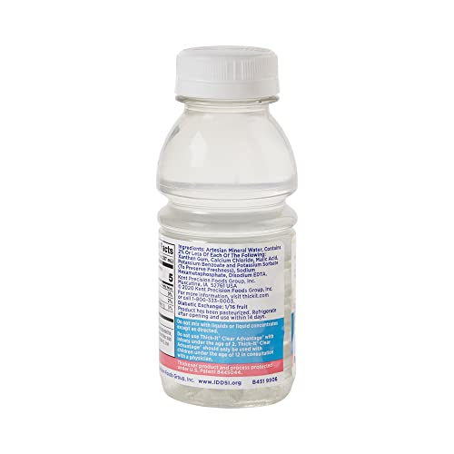Thick-It Clear Advantage Mildy Thick Water, Nectar Consistency, Ready-to-Drink, Digestible Swallowing Aid, Hydration on th...