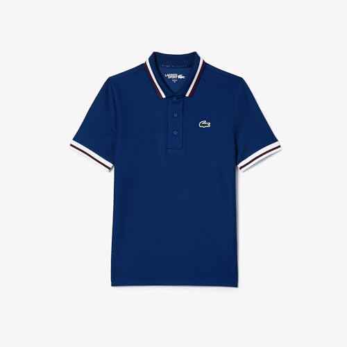 Lacoste Women's Sport Uv Protect Stripe Collar Tennis Polo Shirt