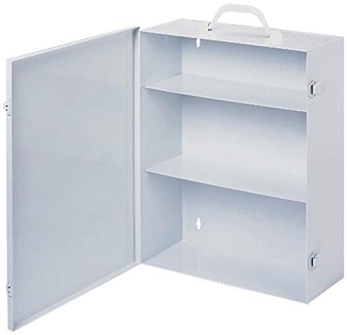 Durham 534-43 White Cold Rolled Steel 9FX Industrial Empty First Aid Cabinet, 15" Width x 16-5/32" Height x 5-9/16" Depth,...